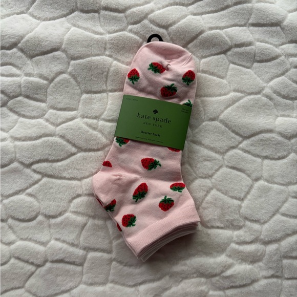 kate spade Accessories - kate spade NY Strawberry Quarter Socks 3 Pairs